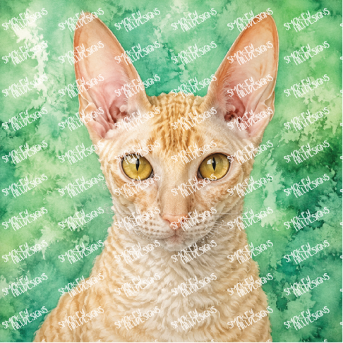 PatternPly® Transparent Cat Breed Series Volume 1 Cat Portraits in Watercolor 10