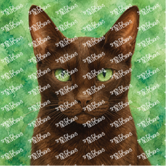 PatternPly® Transparent Cat Breed Series Volume 1 Cat Portraits in Watercolor 1