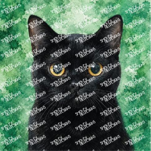 PatternPly® Full Coverage Cat Breed Series Volume 1 Cat Portraits in Watercolor 22