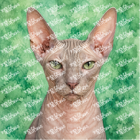 PatternPly® Full Coverage Cat Breed Series Volume 1 Cat Portraits in Watercolor 5