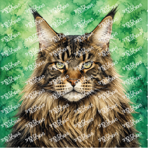 PatternPly® Full Coverage Cat Breed Series Volume 2 Cat Portraits in Watercolor 13