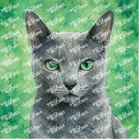 PatternPly® Full Coverage Cat Breed Series Volume 2 Cat Portraits in Watercolor 27