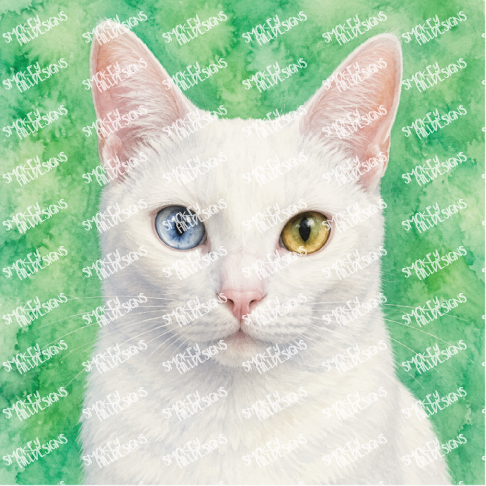 PatternPly® Transparent Cat Breed Series Volume 2 Cat Portraits in Watercolor 9
