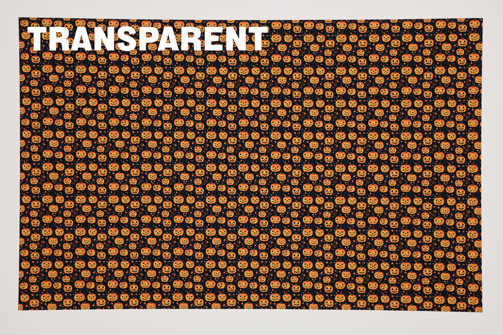 PatternPly® Transparent Celestial Pumpkins Micro sheet showing the pattern