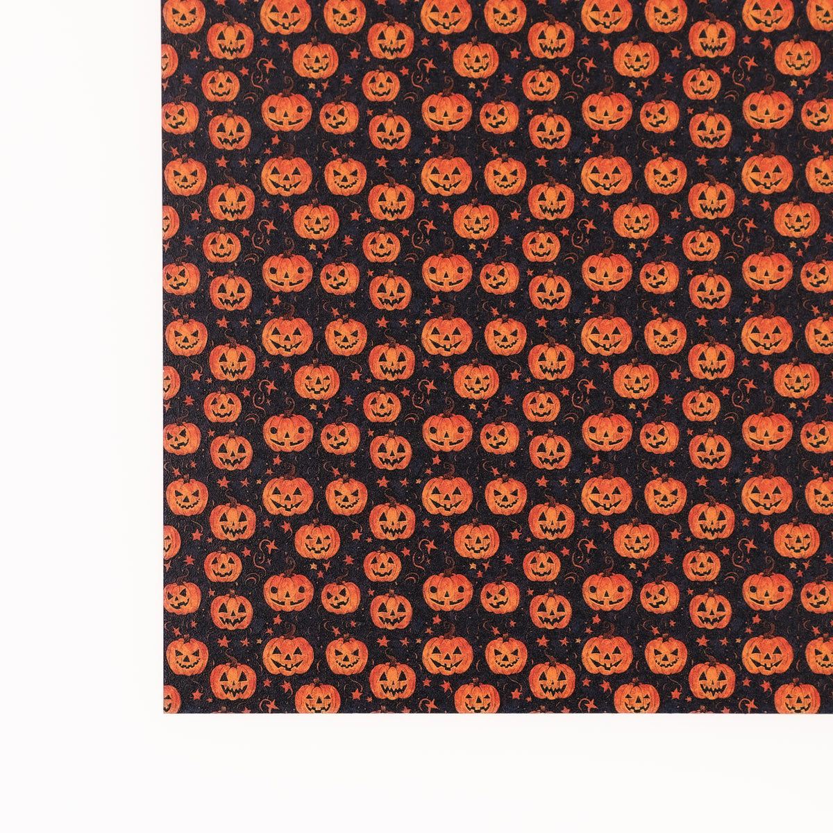 PatternPly® Full Coverage Celestial Pumpkins Micro sheet showing the pattern