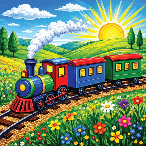 PatternPly® Transparent Childrens Series Volume 1 Vibrant Kids Scenes 12