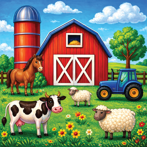 PatternPly® Transparent Childrens Series Volume 1 Vibrant Kids Scenes 15