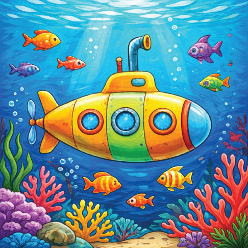 PatternPly® Full Coverage Childrens Series Volume 1 Vibrant Kids Scenes 2