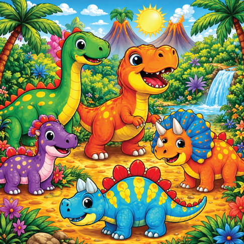 PatternPly® Transparent Childrens Series Volume 1 Vibrant Kids Scenes 32