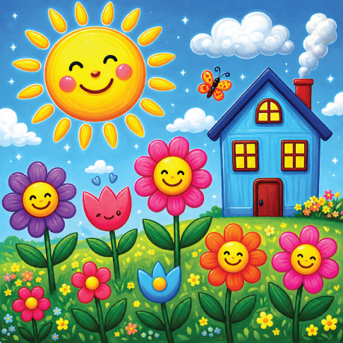 PatternPly® Transparent Childrens Series Volume 1 Vibrant Kids Scenes 5