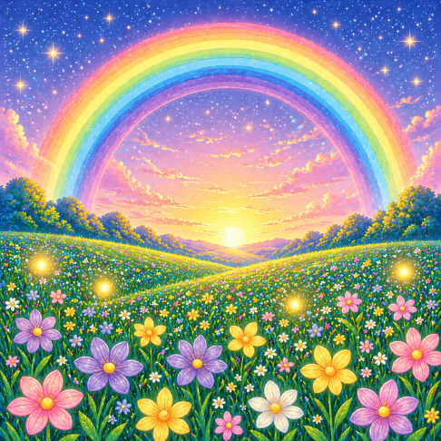 PatternPly® Transparent Childrens Series Volume 2 Kids Rainbow Scenes 13