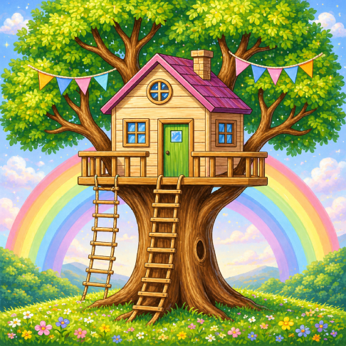 PatternPly® Transparent Childrens Series Volume 2 Kids Rainbow Scenes 17