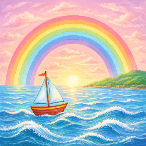 PatternPly® Transparent Childrens Series Volume 2 Kids Rainbow Scenes 20