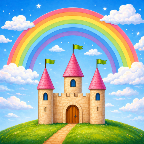 PatternPly® Transparent Childrens Series Volume 2 Kids Rainbow Scenes 23