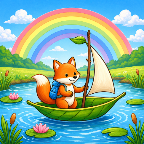 PatternPly® Transparent Childrens Series Volume 2 Kids Rainbow Scenes 25
