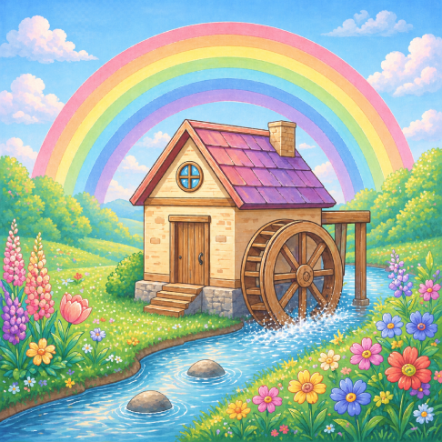 PatternPly® Transparent Childrens Series Volume 2 Kids Rainbow Scenes 27