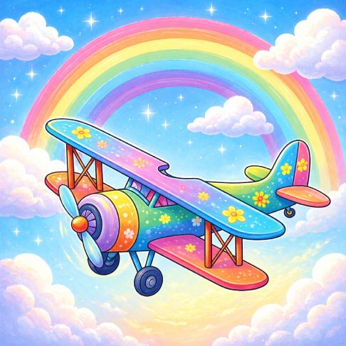 PatternPly® Transparent Childrens Series Volume 2 Kids Rainbow Scenes 2