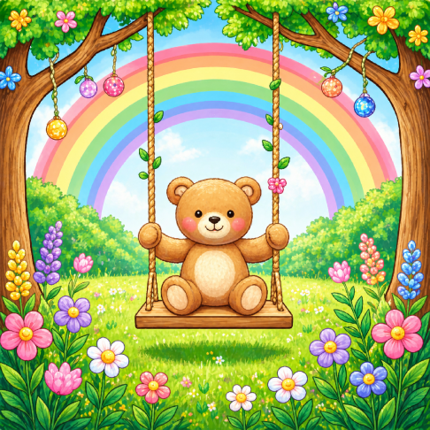 PatternPly® Transparent Childrens Series Volume 2 Kids Rainbow Scenes 30