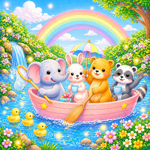 PatternPly® Transparent Childrens Series Volume 2 Kids Rainbow Scenes 31