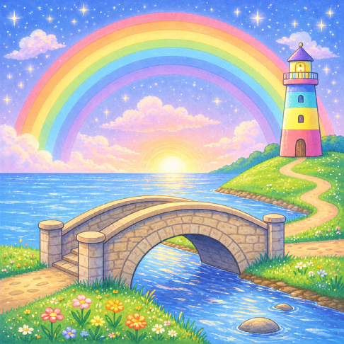 PatternPly® Full Coverage Childrens Series Volume 2 Kids Rainbow Scenes 8