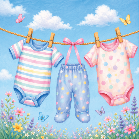 PatternPly® Transparent Childrens Series Volume 4 Welcome Baby 1