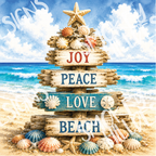 PatternPly® Full Coverage Christmas Series Volume 11 Coastal Christmas 30 art scene artwork