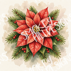 PatternPly® Transparent Christmas Series Volume 1 Traditional Christmas 10 art scene artwork