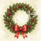 PatternPly® Transparent Christmas Series Volume 1 Traditional Christmas 16 art scene artwork