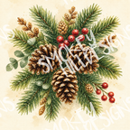 PatternPly® Transparent Christmas Series Volume 1 Traditional Christmas 1 art scene artwork