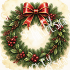 PatternPly® Transparent Christmas Series Volume 1 Traditional Christmas 20 art scene artwork
