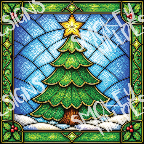PatternPly® Transparent Christmas Series Volume 2 Stained Glass Christmas 14