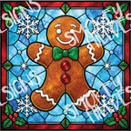 PatternPly® Transparent Christmas Series Volume 2 Stained Glass Christmas 20 art scene artwork