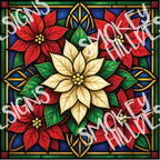 PatternPly® Transparent Christmas Series Volume 2 Stained Glass Christmas 22 art scene artwork