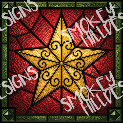 PatternPly® Full Coverage Christmas Series Volume 2 Stained Glass Christmas 27