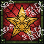 PatternPly® Transparent Christmas Series Volume 2 Stained Glass Christmas 27 art scene artwork