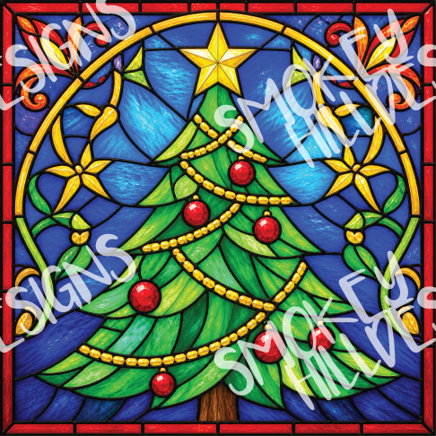 PatternPly® Transparent Christmas Series Volume 2 Stained Glass Christmas 4