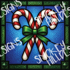 PatternPly® Transparent Christmas Series Volume 2 Stained Glass Christmas 8 art scene artwork