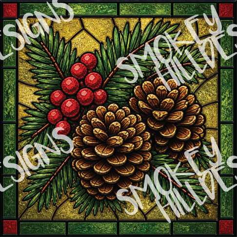 PatternPly® Full Coverage Christmas Series Volume 2 Stained Glass Christmas 9