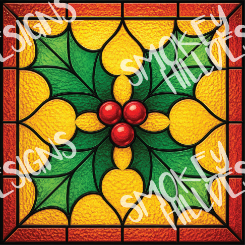PatternPly® Transparent Christmas Series Volume 6 Christmas in Stained Glass 19