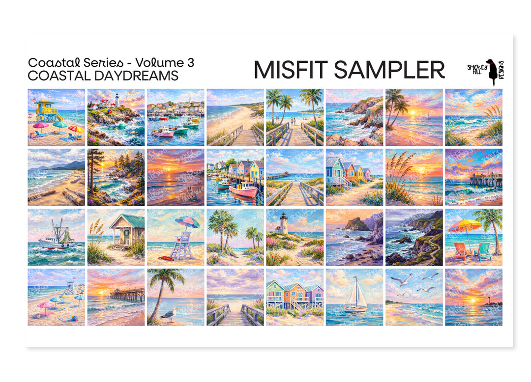 Misfit PatternPly® Transparent Coastal Daydreams Sampler