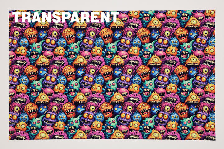 PatternPly® Transparent Creepy Monsters