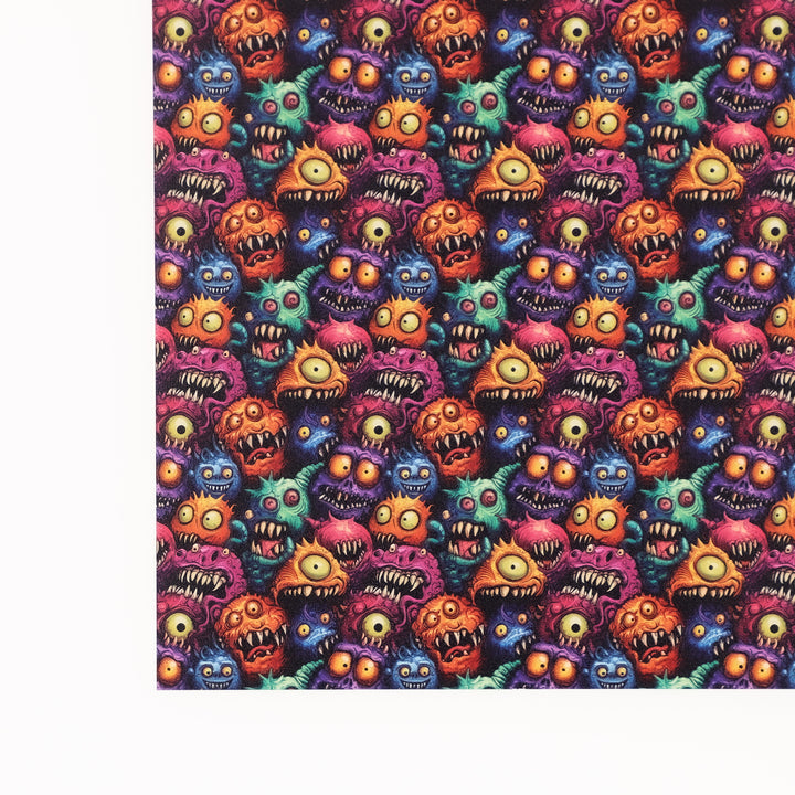 PatternPly® Full Coverage Creepy Monsters Micro