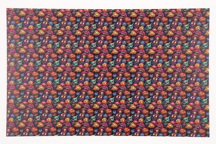 PatternPly® Full Coverage Creepy Monsters Micro