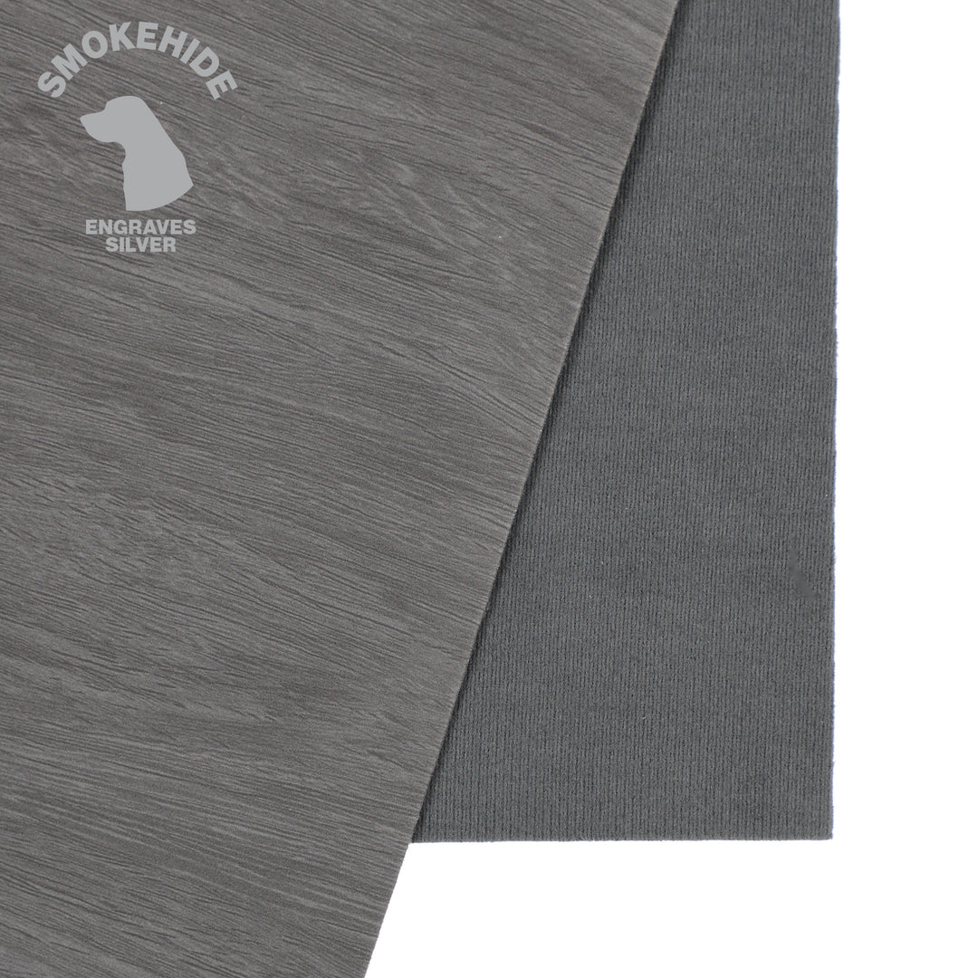 Dark Gray Woodgrain SmokeHide™ Leatherette