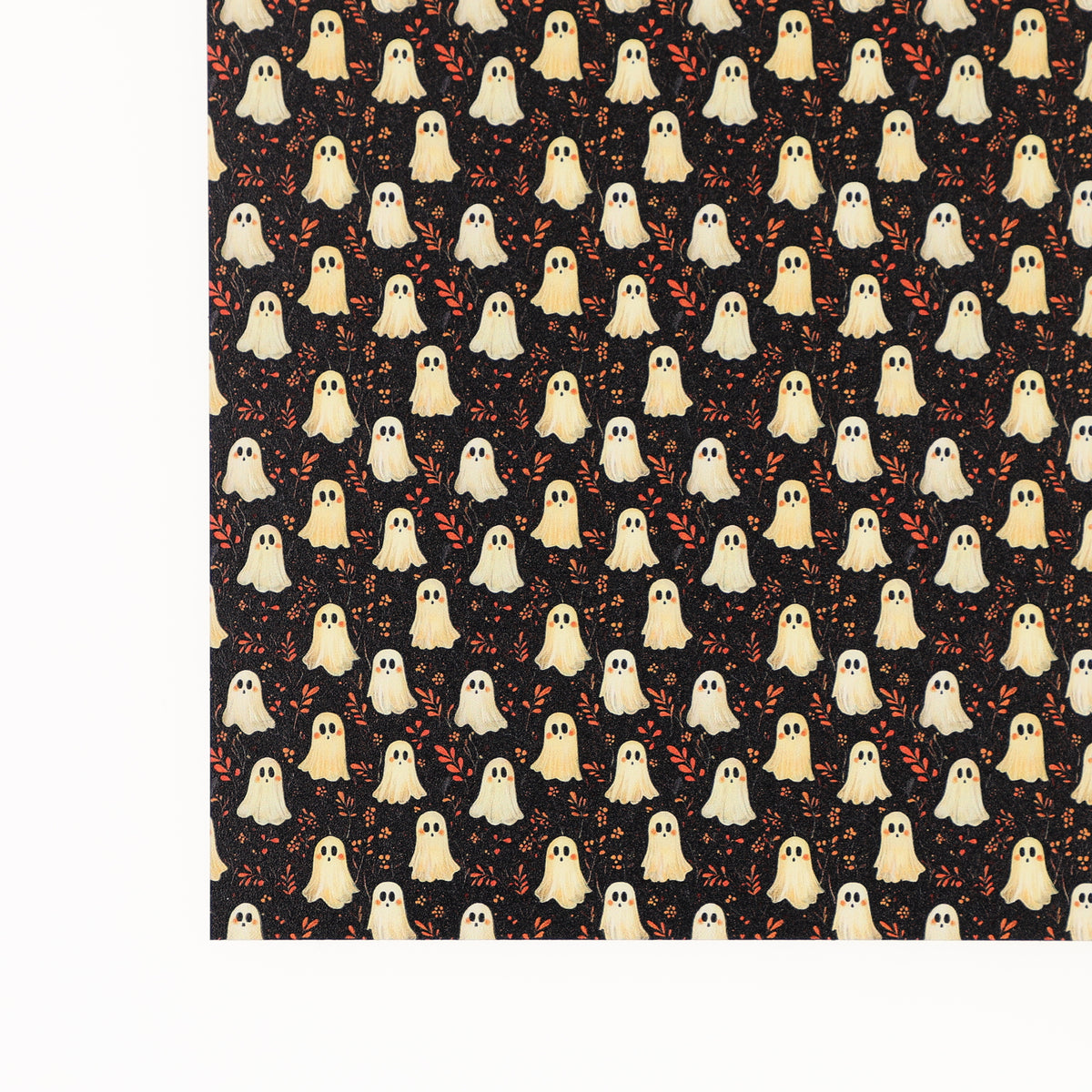 PatternPly® Full Coverage Dark Ghost Floral Micro sheet showing the pattern