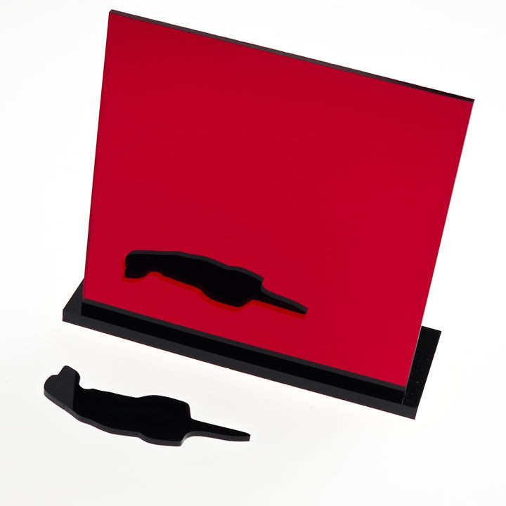 1/8" Deep Red Mirrored Acrylic (per sheet)
