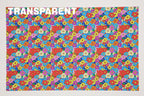 PatternPly® Transparent Dense Cartoon Floral sheet showing the pattern