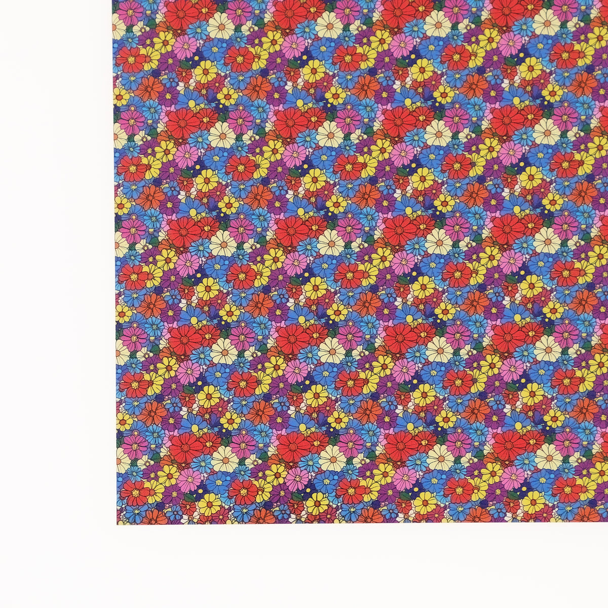 PatternPly® Full Coverage Dense Cartoon Floral Micro sheet showing the pattern