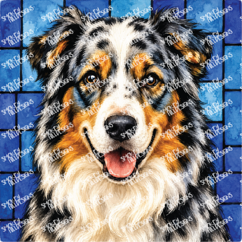 PatternPly® Full Coverage Dog Breed Series Volume 1 Dog Portraits in Watercolor 10