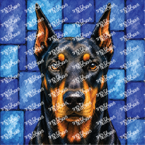 PatternPly® Full Coverage Dog Breed Series Volume 1 Dog Portraits in Watercolor 13